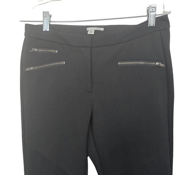 Halogen Women's Black Knit Flat Front Causal Everyday Norm Core Pants Office 6 - Picture 4 of 14